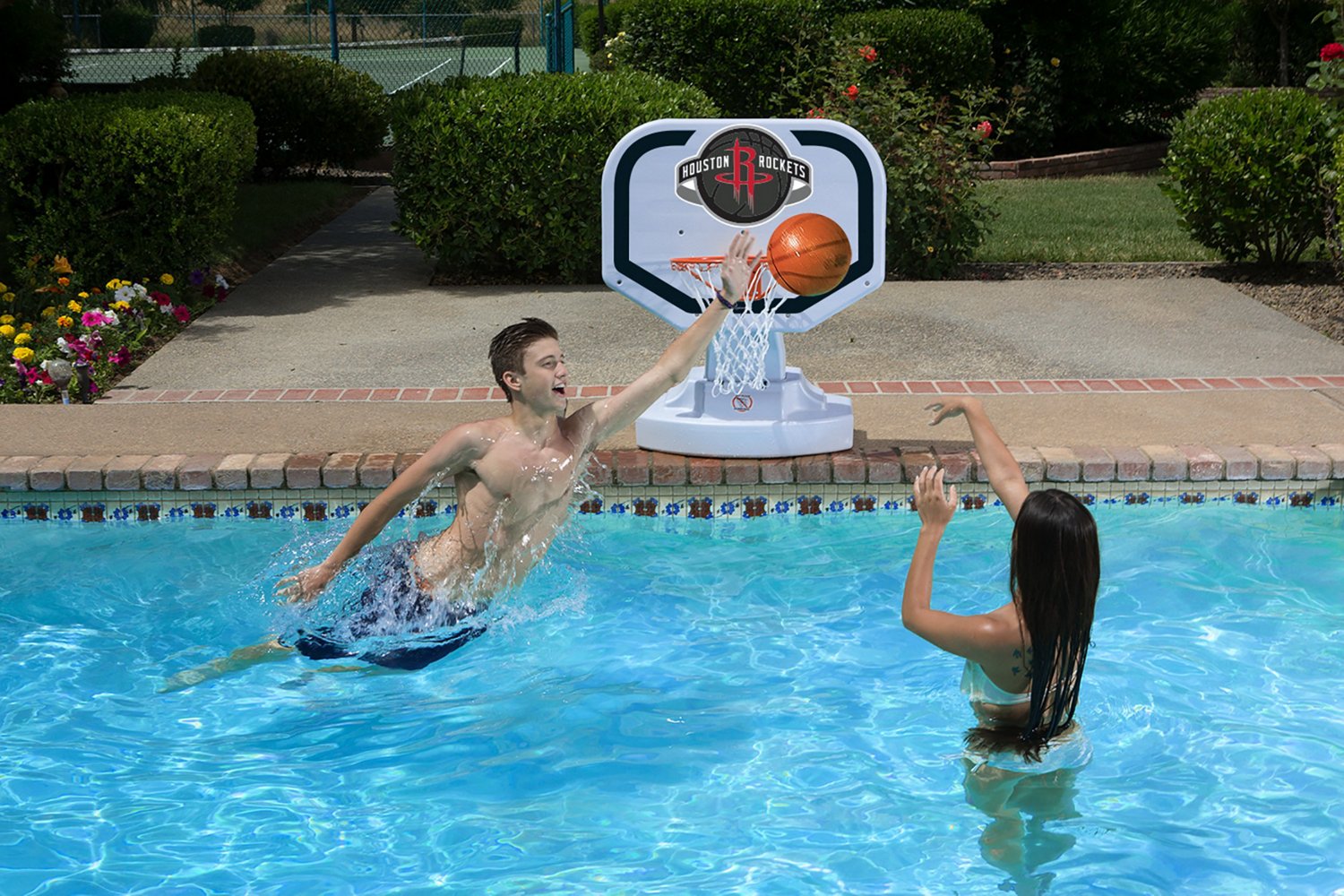 Poolmaster® Houston Rockets Competition Style Poolside Basketball Game                                                          - view number 2