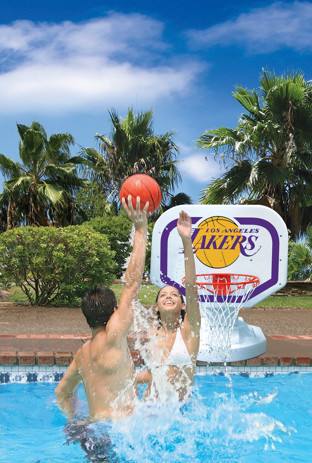 Poolmaster® Los Angeles Lakers Competition Style Poolside Basketball Game                                                       - view number 2