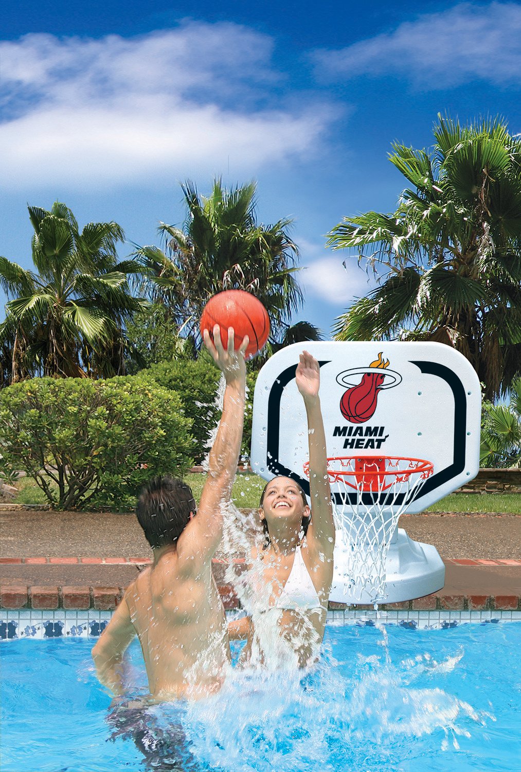 Poolmaster® Miami Heat Competition Style Poolside Basketball Game                                                               - view number 2
