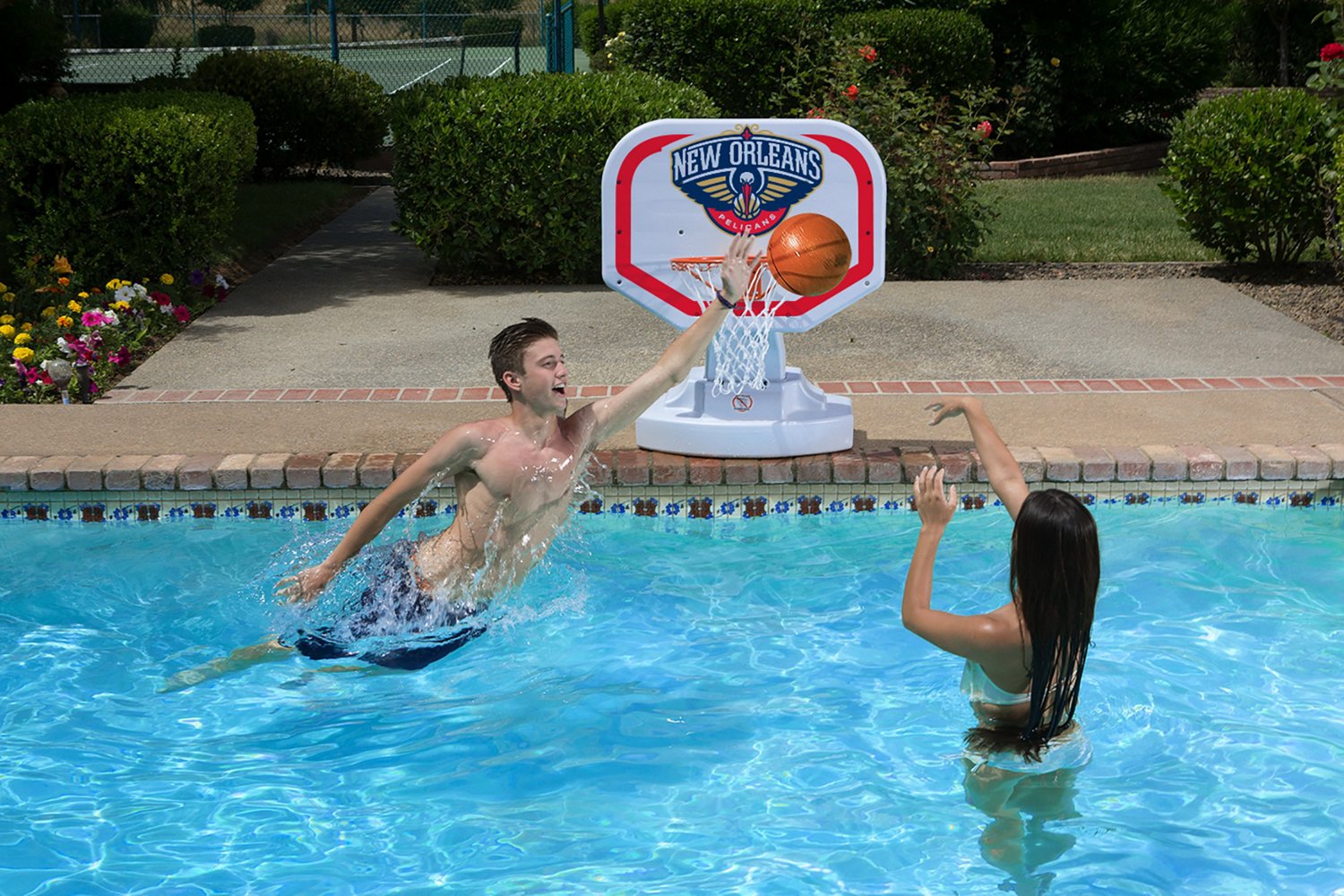 Poolmaster® New Orleans Pelicans Competition Style Poolside Basketball Game                                                     - view number 2