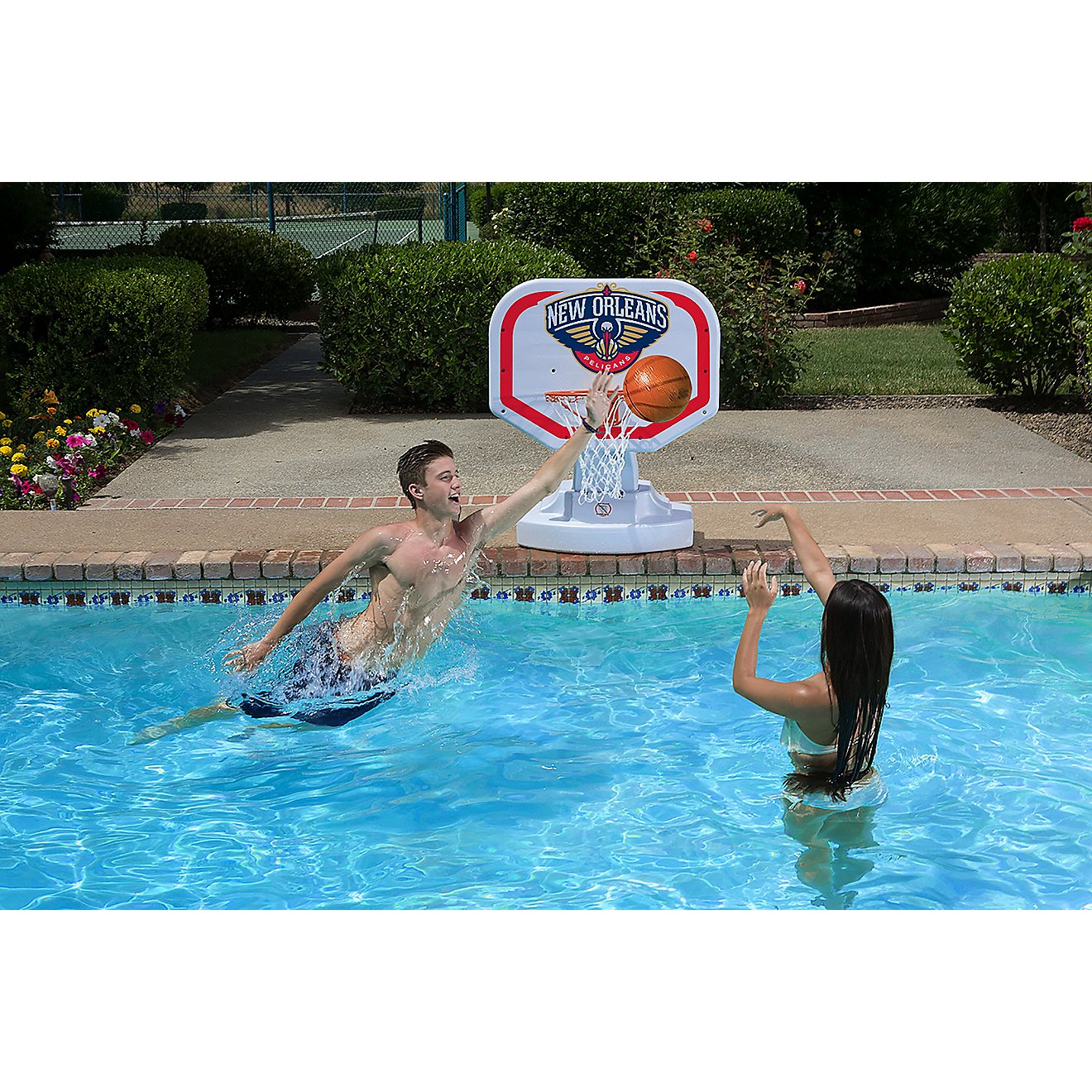Poolmaster® New Orleans Pelicans Competition Style Poolside Basketball Game                                                     - view number 2