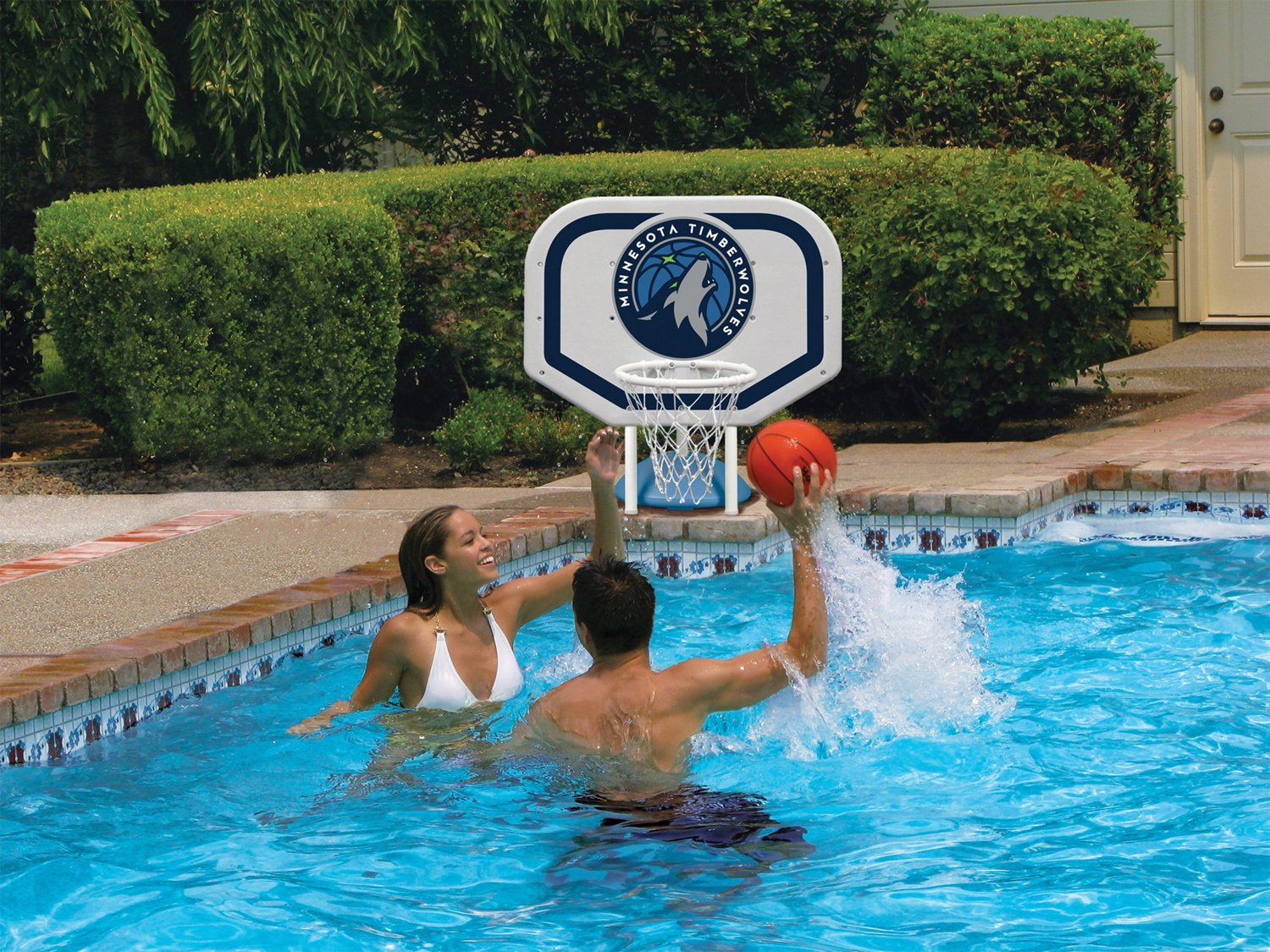 Poolmaster® Minnesota Timberwolves Pro Rebounder Style Poolside Basketball Game                                                 - view number 2