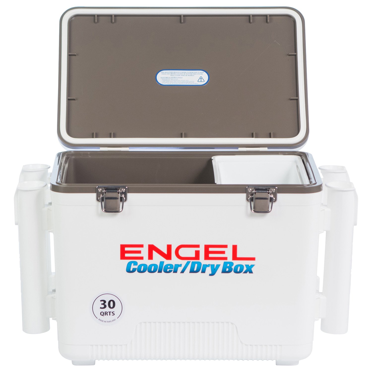 Engel 30 qt Cooler/Dry Box with Rod Holders | Academy