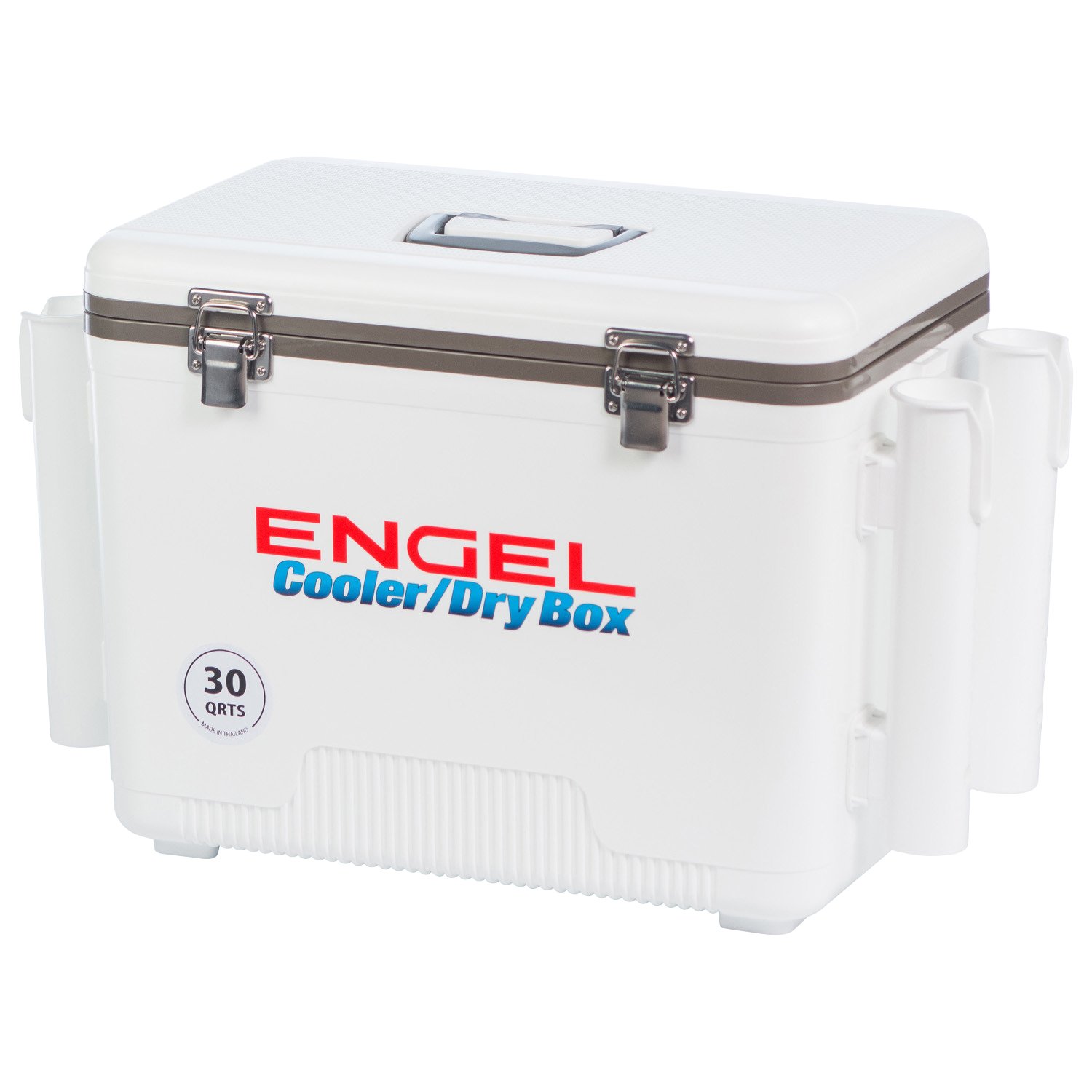 Engel 30 qt Cooler/Dry Box with Rod Holders Academy