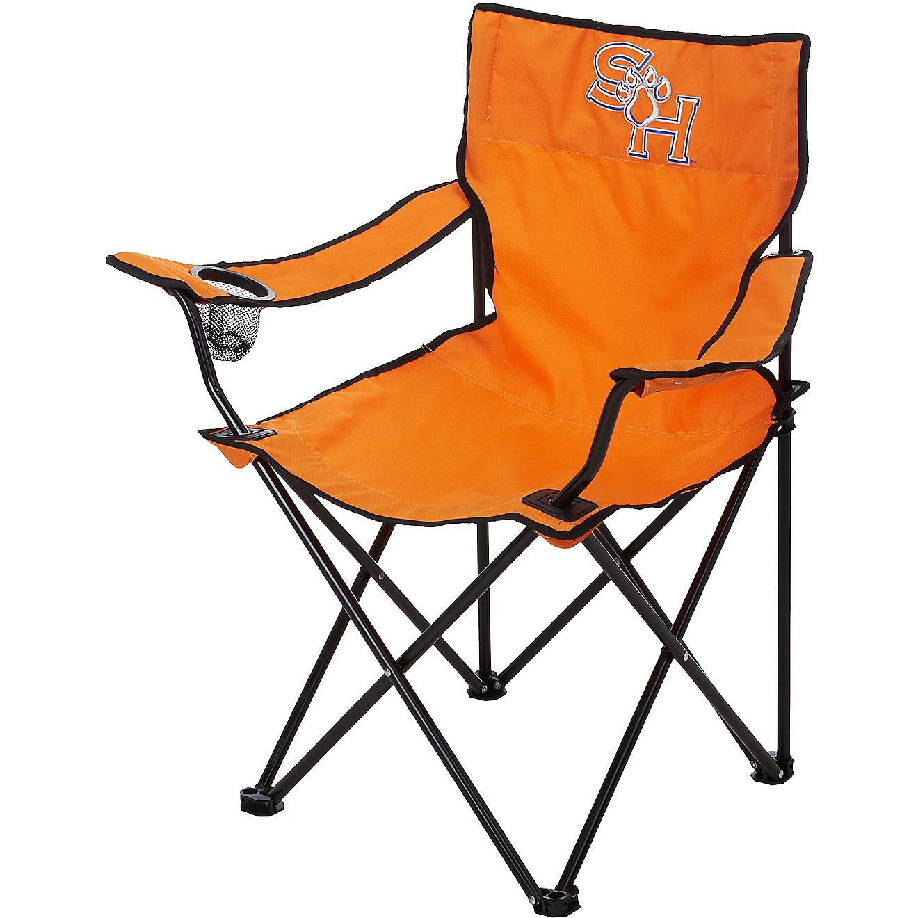 Logo Brands NCAA Houston Cougars Unisex Adult Quad Chair with Single Cup Holder One Size Multicolor 