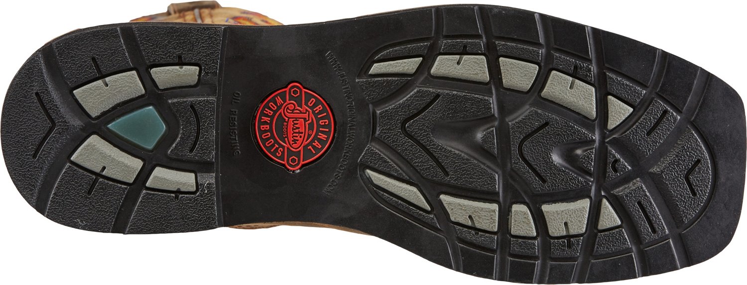 Justin Men's Stampede EH Steel Toe Leather Wellington Work Boots