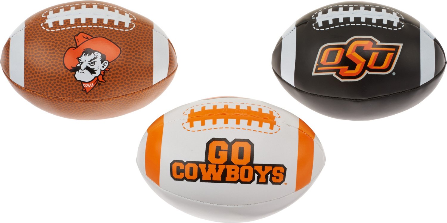 Rawlings® Boys' Oklahoma State University 3rd Down Softee 3-Ball Football Set                                                   - view number 2