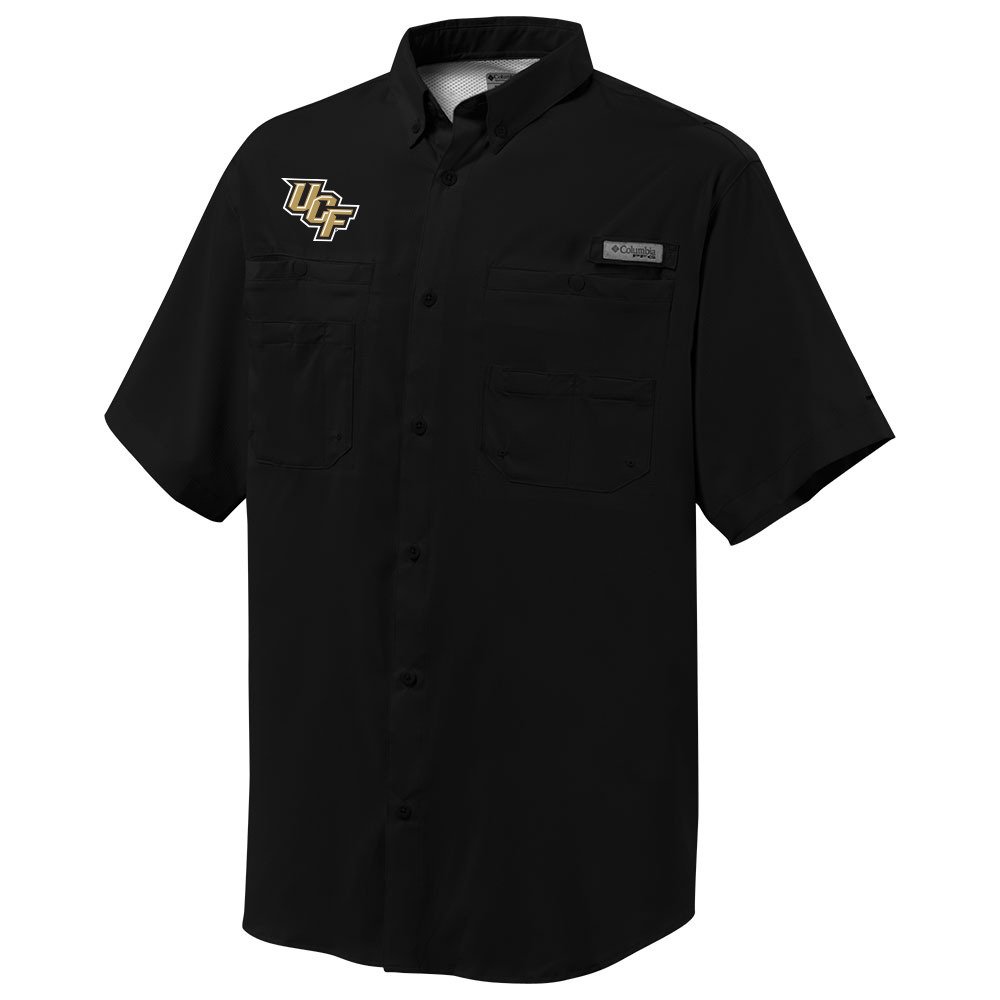 Men's Arizona Diamondbacks Columbia Black Tamiami Omni-Shade Button-Down  Shirt