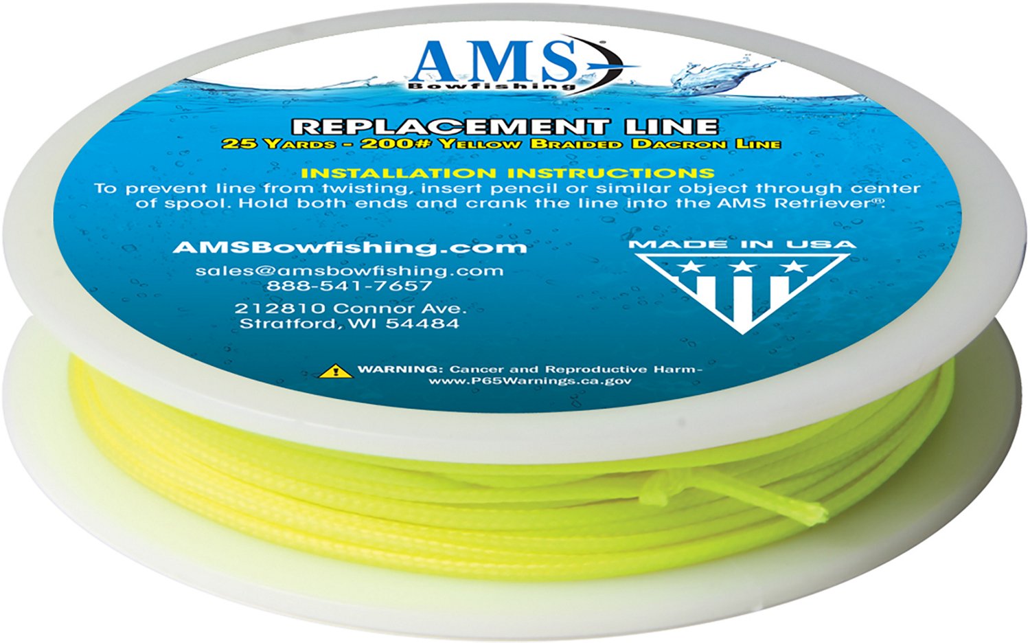 AMS Bowfishing Braided Orange Fish Line – Lancaster Archery Supply