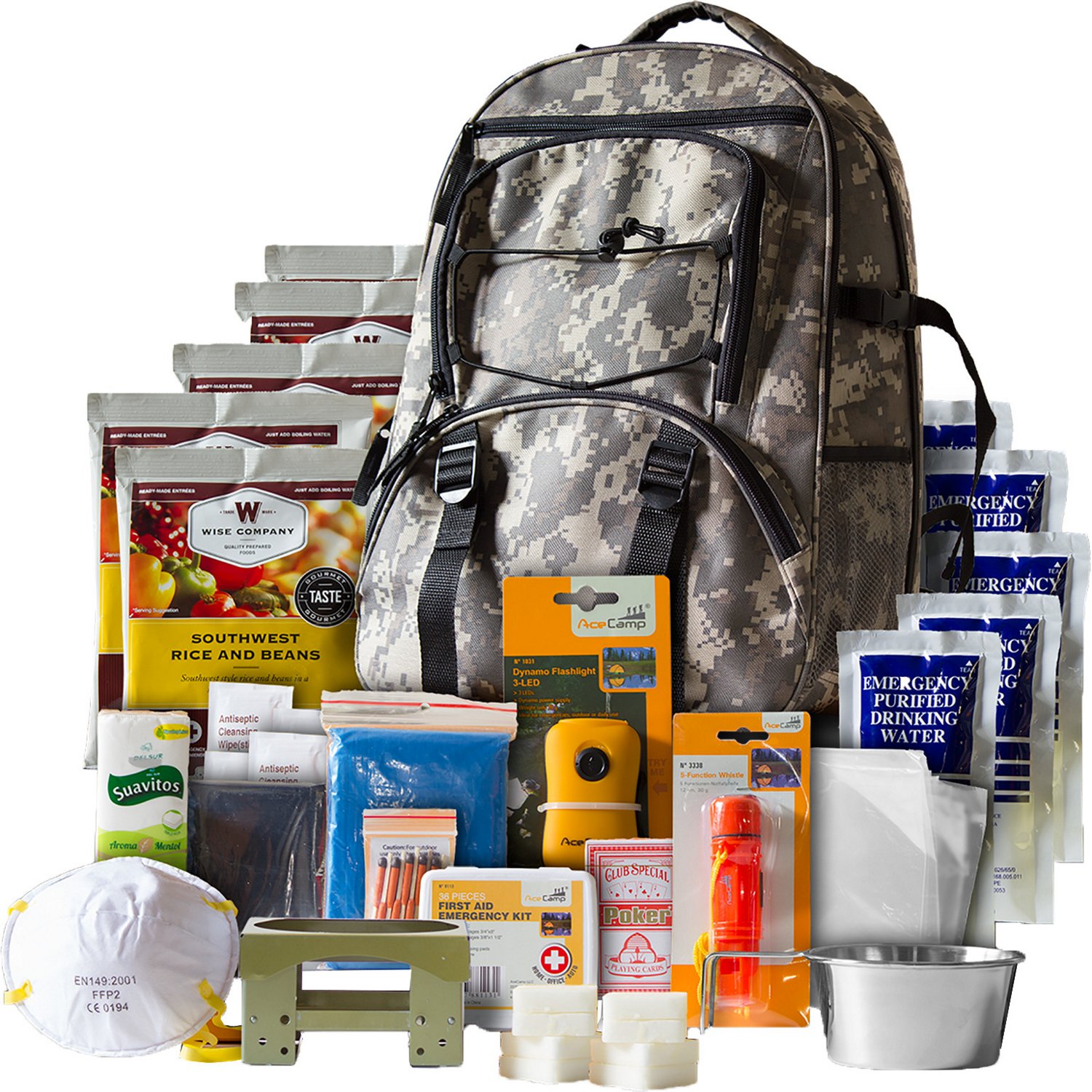 Survival backpack outlet essentials