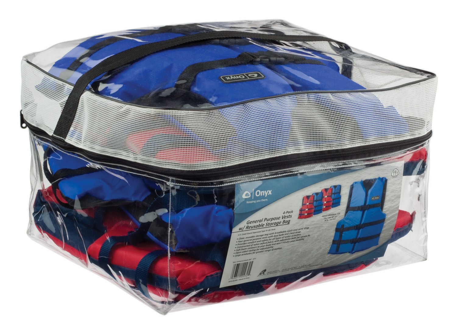 Onyx Outdoor Adults' General Purpose Vests 4-Pack                                                                                - view number 2