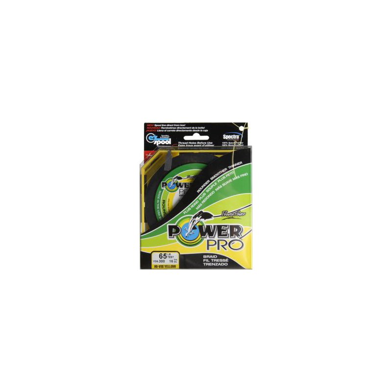 Photos - Fishing Line Power Pro PowerPro 65 lb. - 300 yards Braided  Yellow, 65 Lbs - Braided  at Academy Sports 21100650300Y 