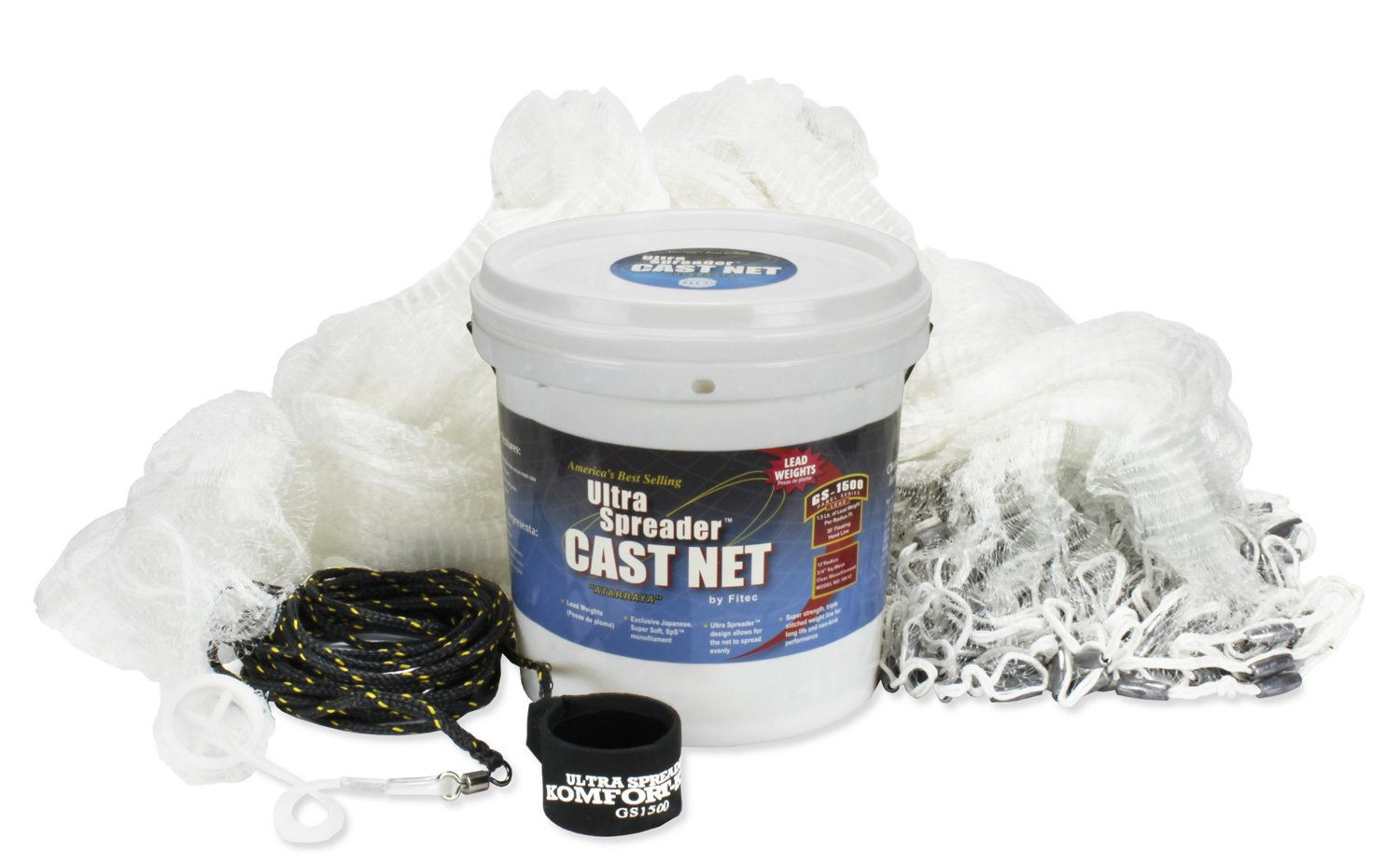 Fitec Super Spreader GS1500 7′ Mesh Cast Net Sansujyuku sansujyuku.com