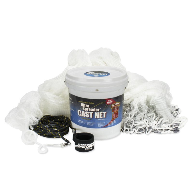 Fitec Super Spreader GS1500 12' Mesh Cast Net - Castnets/Trotline And Gaffs at Academy Sports - 10912