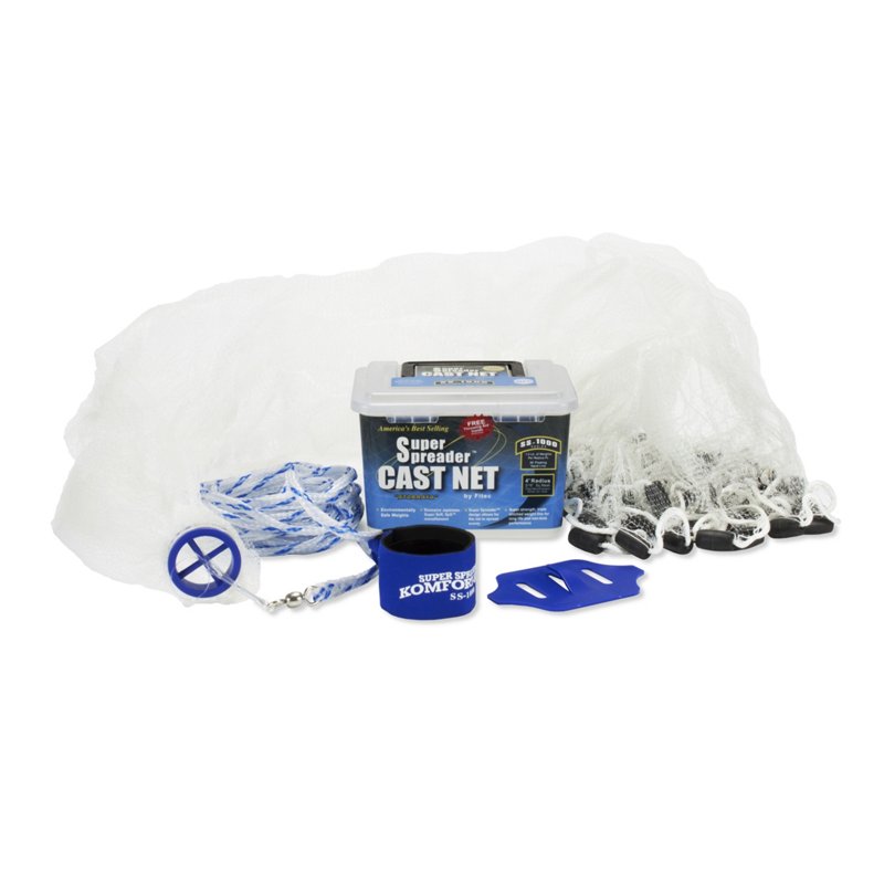 Fitec Super Spreader SS1000 5' Mesh Cast Net - Castnets/Trotline And Gaffs at Academy Sports