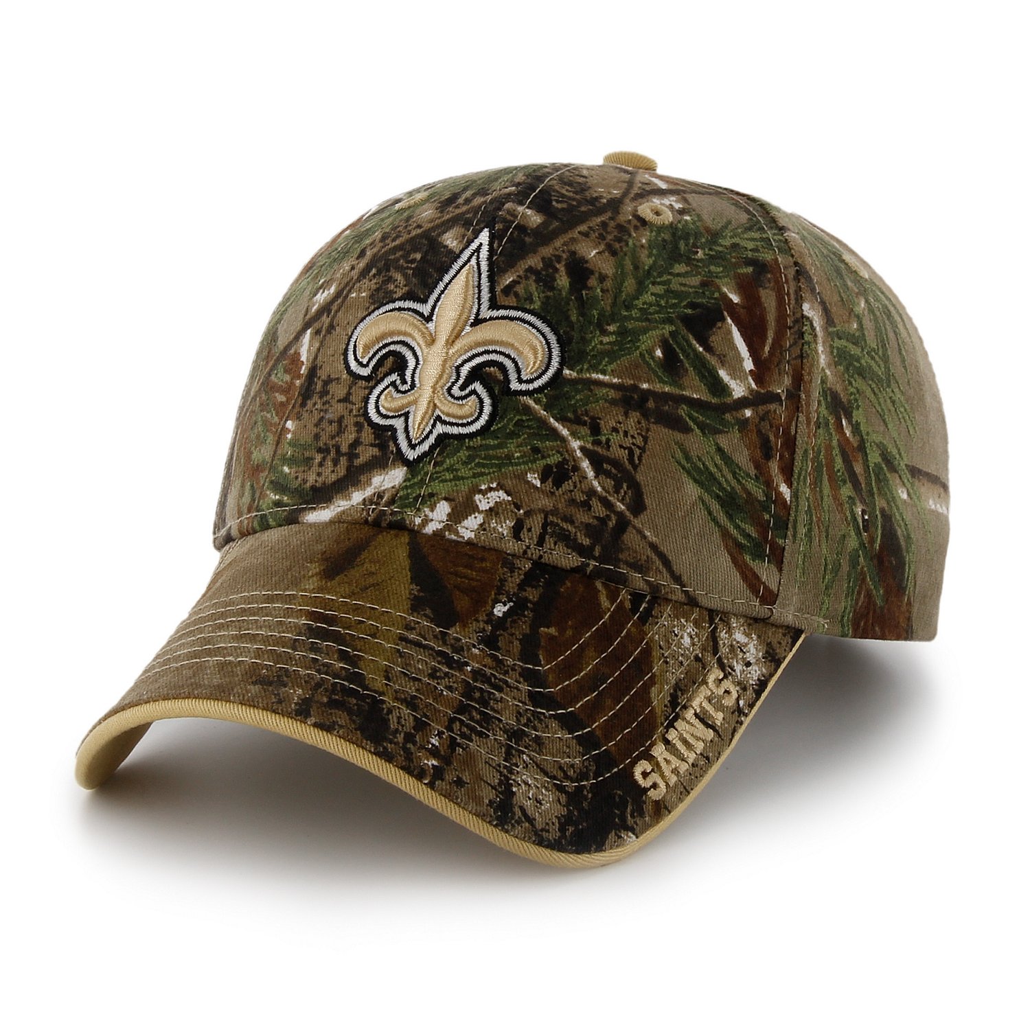 Carolina Panthers NFL TEAM-BASIC Realtree Camo Fitted Hat