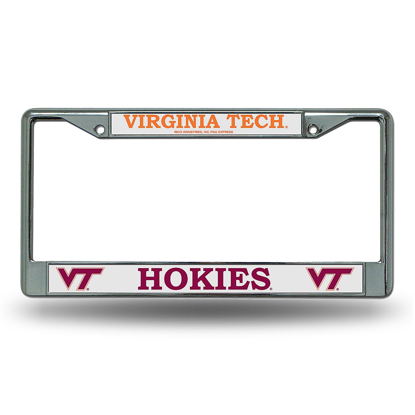 Rico Virginia Tech Chrome License Plate Frame                                                                                    - view number 1