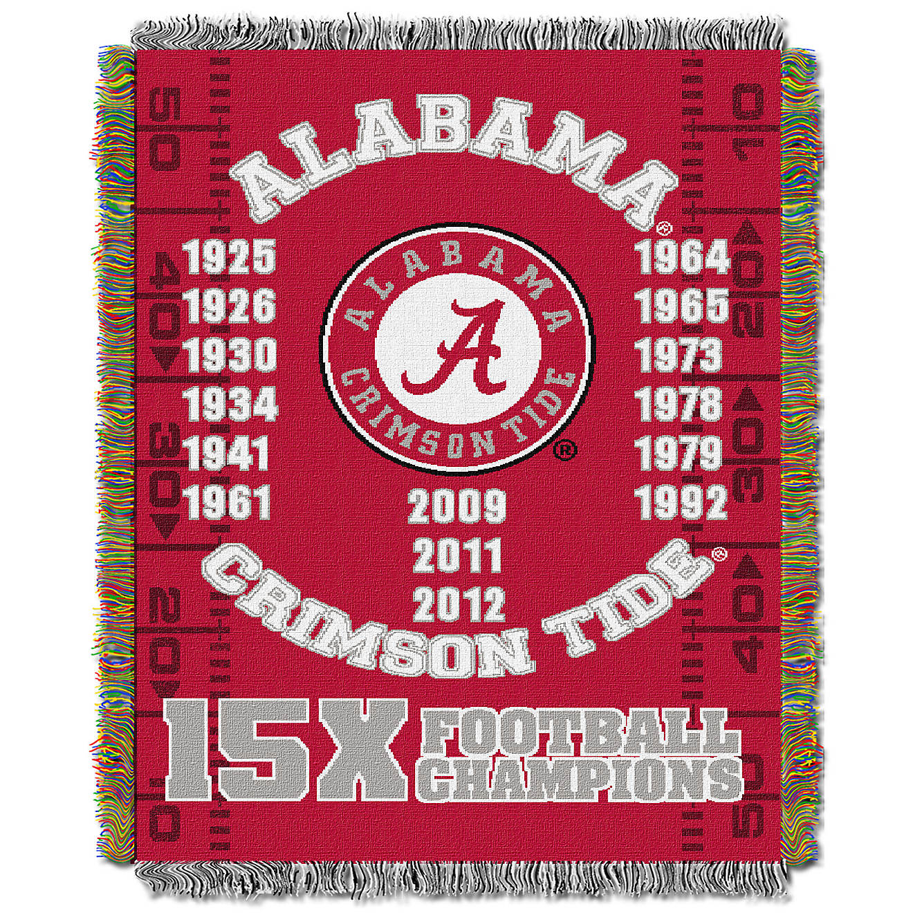 The Northwest Company University of Alabama Commemorative Tapestry Throw                                                         - view number 1