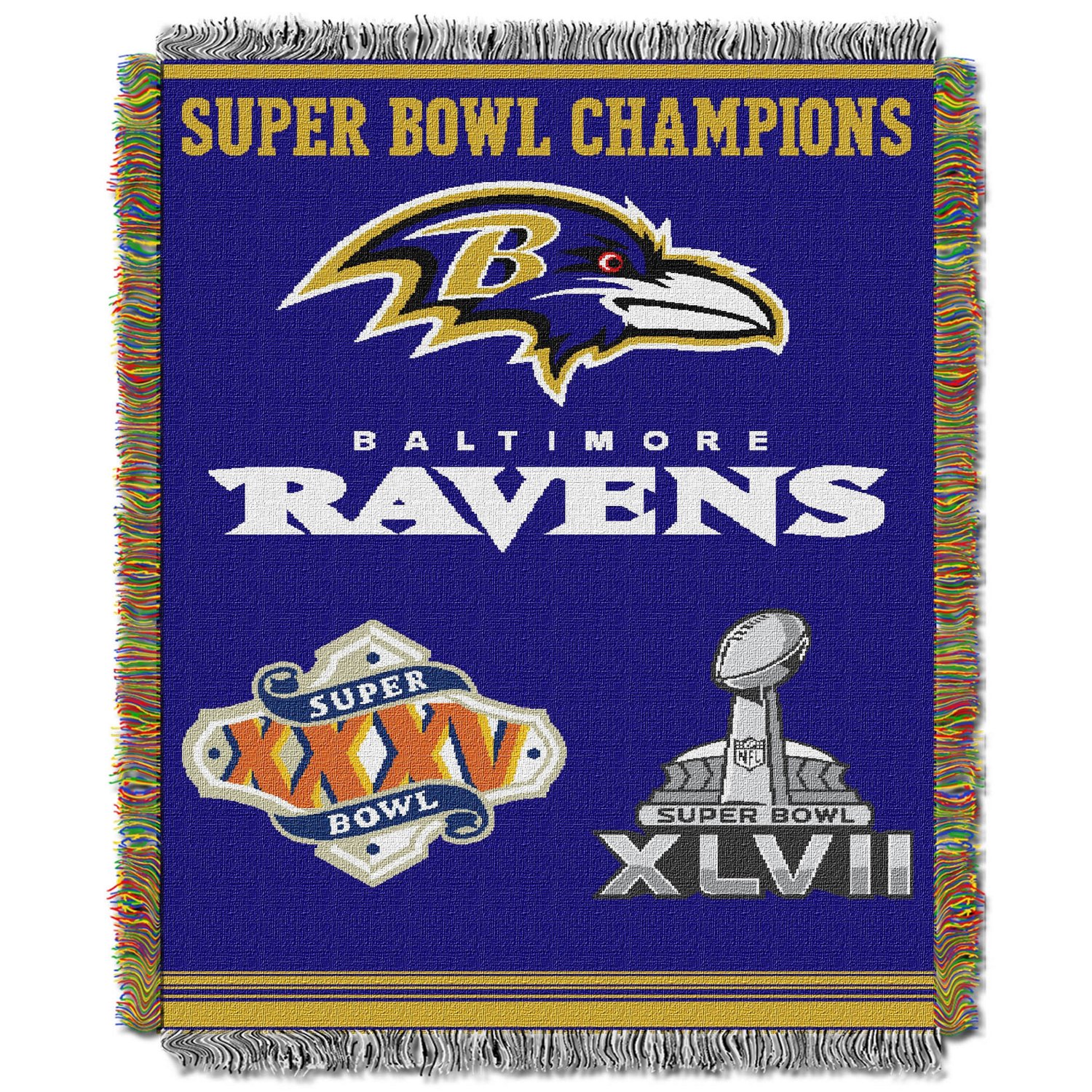The Northwest Company Baltimore Ravens Commemorative Tapestry Throw                                                              - view number 1