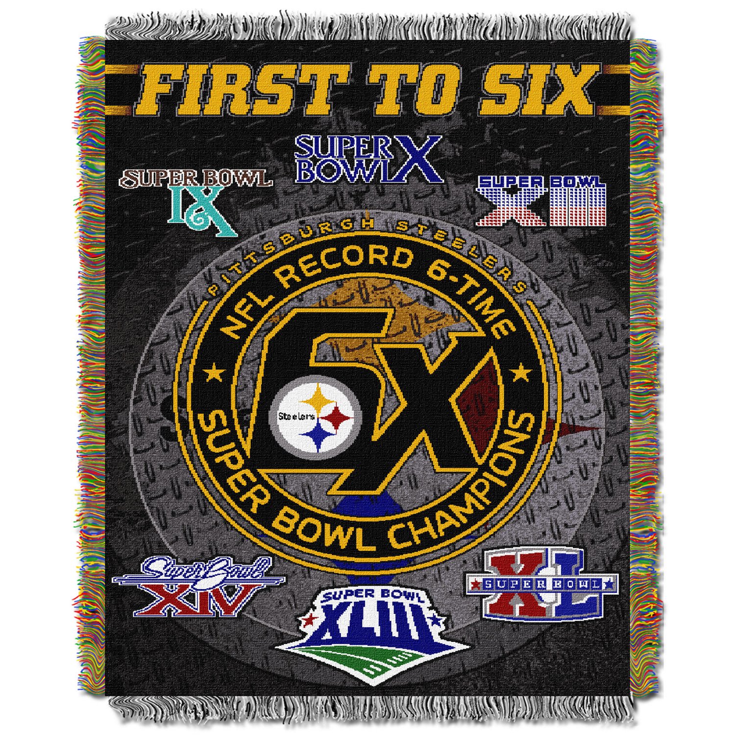 The Northwest Company Pittsburgh Steelers Commemorative Tapestry Throw