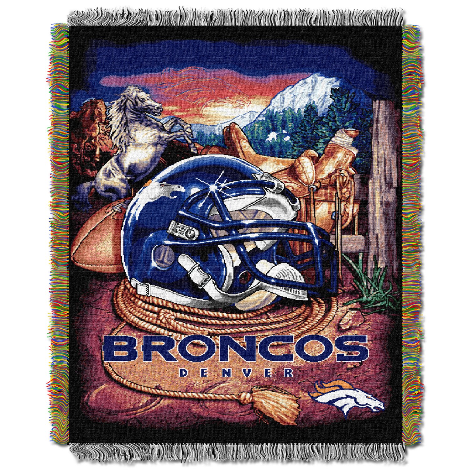 The Northwest Company Denver Broncos Home Field Advantage Tapestry Throw - view number 1