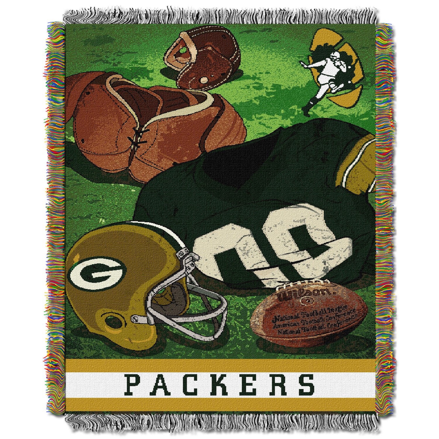 The Northwest Company Green Bay Packers Vintage Tapestry Throw