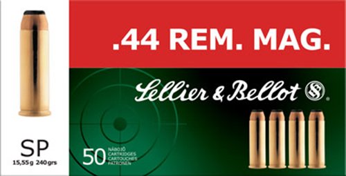 Sellier & Bellot .44 Remington Magnum 240-Grain Soft Point Centerfire Handgun Ammunition