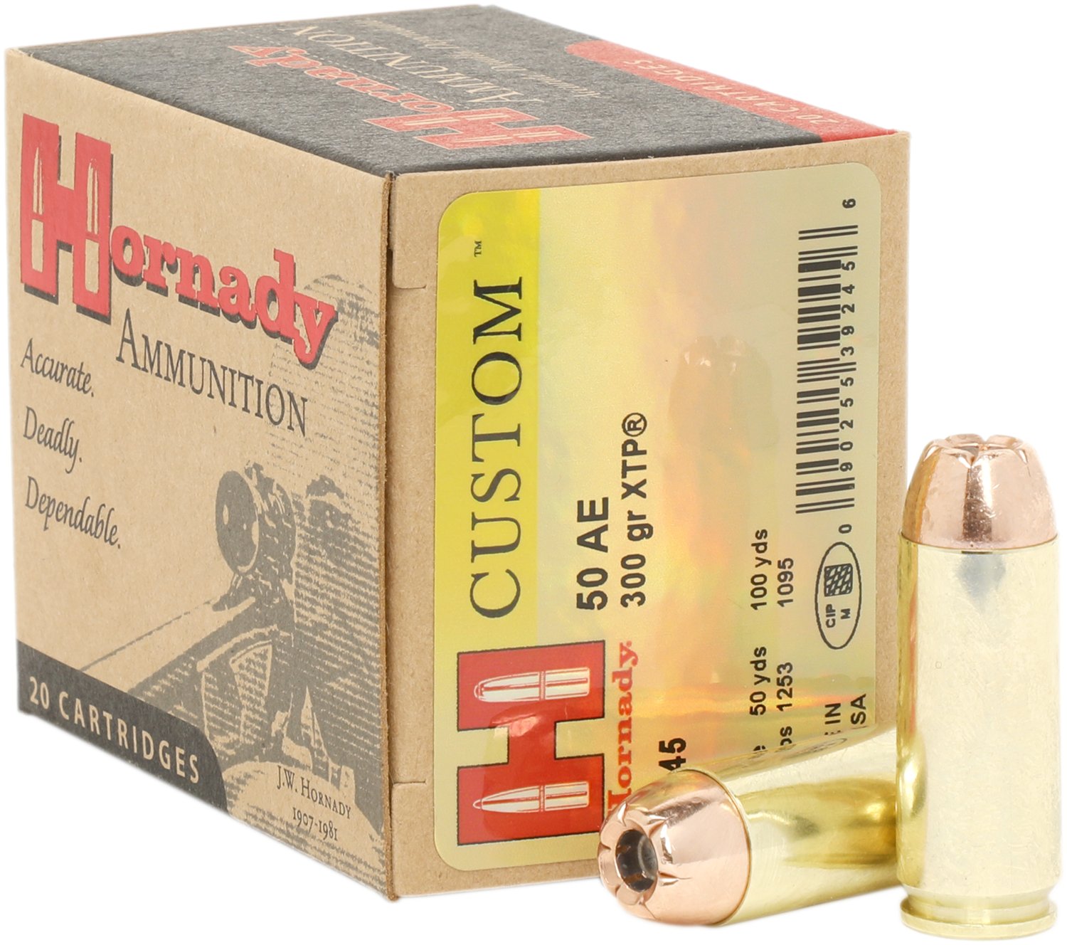 Hornady Custom XTP .50 Action Express 300-Grain Centerfire Handgun Ammunition