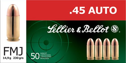 Sellier & Bellot .45 ACP 230-Grain Full Metal Jacket Centerfire Handgun Ammunition - view number 1