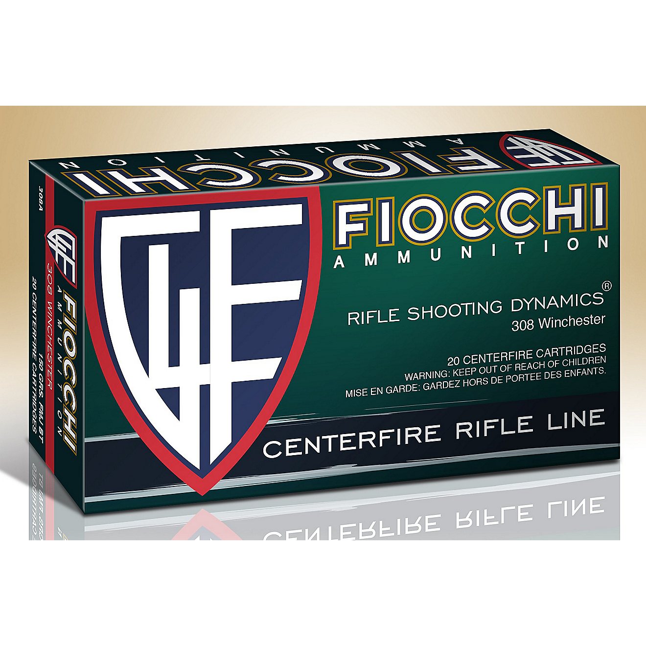 Fiocchi Rifle Shooting Dynamics .308 Win NATO 150-Grain FMJ Centerfire Rifle Ammunition                                          - view number 1