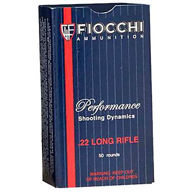 Fiocchi Shooting Dynamics .22 Long Rifle 40-Grain Long Round Nose Rimfire Rifle Ammunition