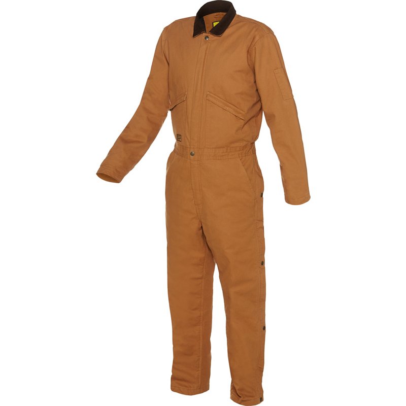 Brazos Men's Bull Horn Insulated Coverall Brown, Medium - Men's Work Over/Coveralls at Academy Sports product image