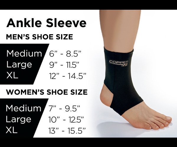 Copper Fit Pro Series Ankle Sleeve Academy