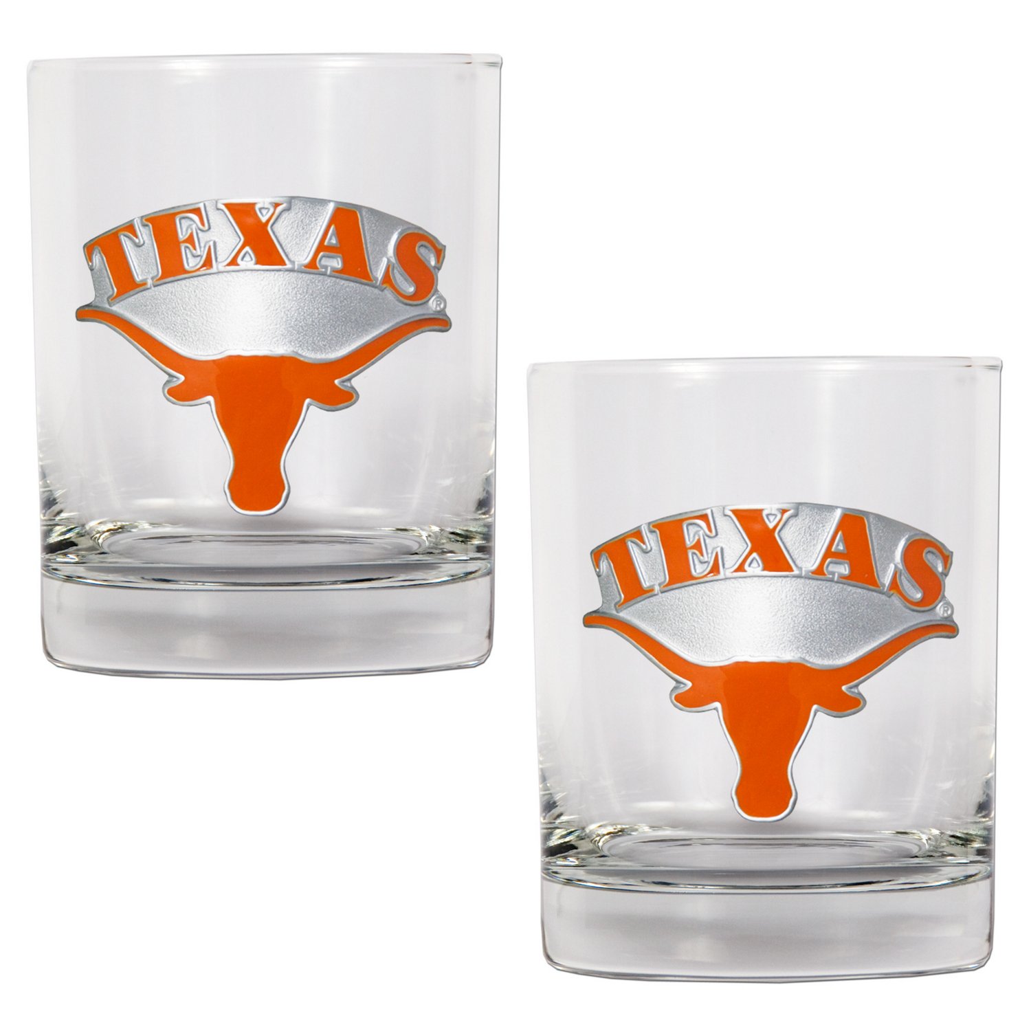Great American Products University of Texas 14 oz. Rocks Glasses 2-Pack