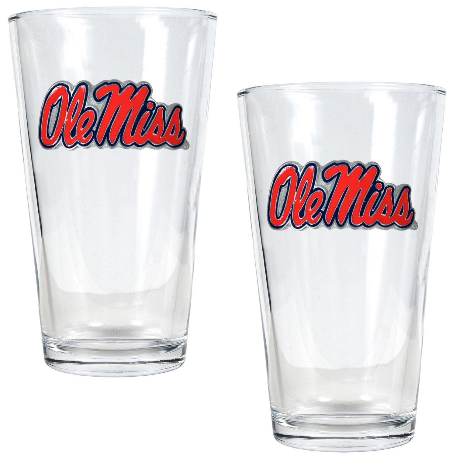 Great American Products University of Mississippi 16 oz. Pint Glasses 2-Pack