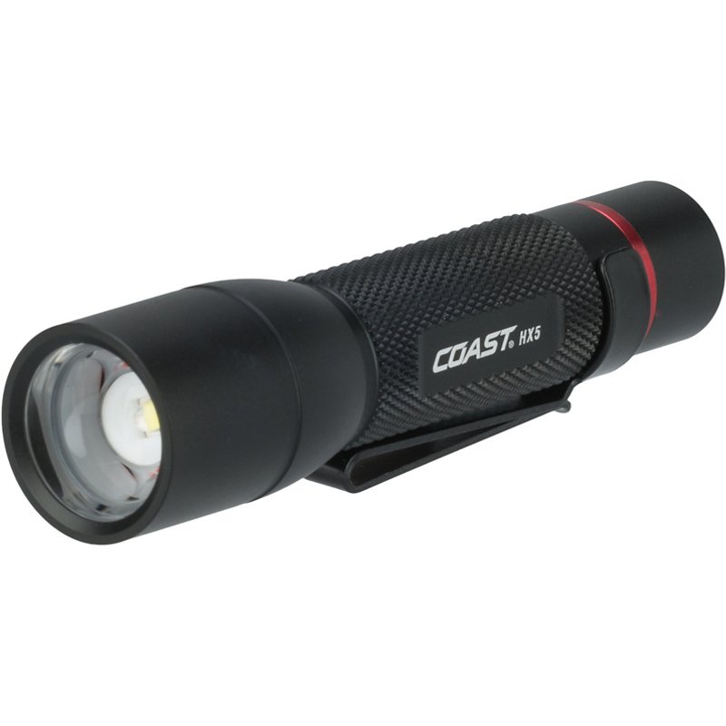 Coast Cutlery Handheld Flashlight: LED, 168 Lumens, AA Battery - 1 Light Mode, Black | Part #20769