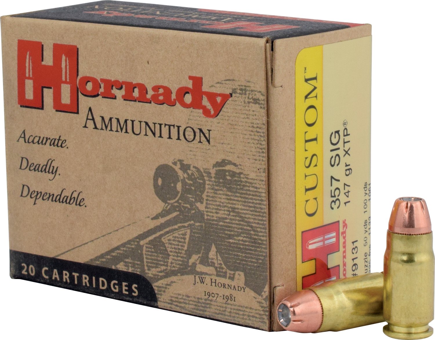 Hornady .357 Sig 147-Grain XTP JHP Centerfire Handgun Ammunition - view number 1