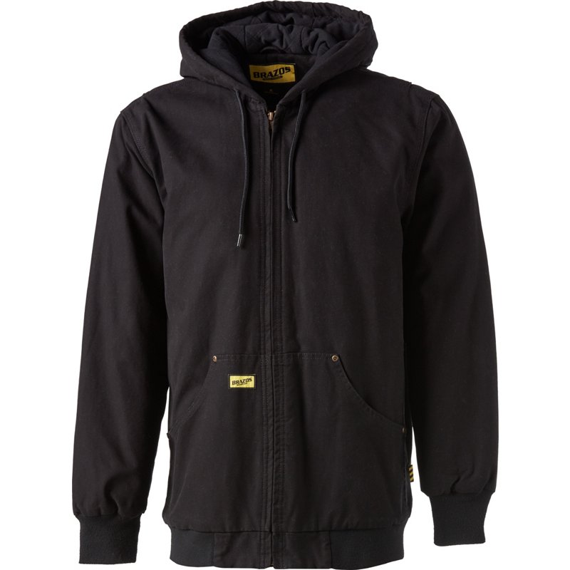 Brazos Men's Hooded Engineer Jacket Black, Medium - Men's Work Jackets at Academy Sports product image