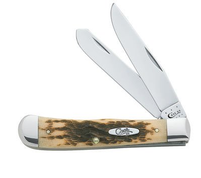 Case® Cutlery Amber Bone CS Trapper Folding Knife                                                                               - view number 1