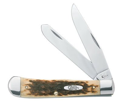 Case® Cutlery Amber Bone SS Trapper Folding Knife                                                                               - view number 1