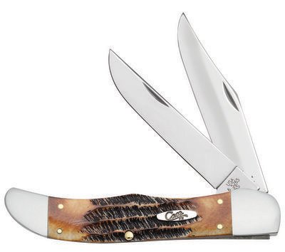 Case® Cutlery 6.5 Bone Stag Folding Hunter Knife