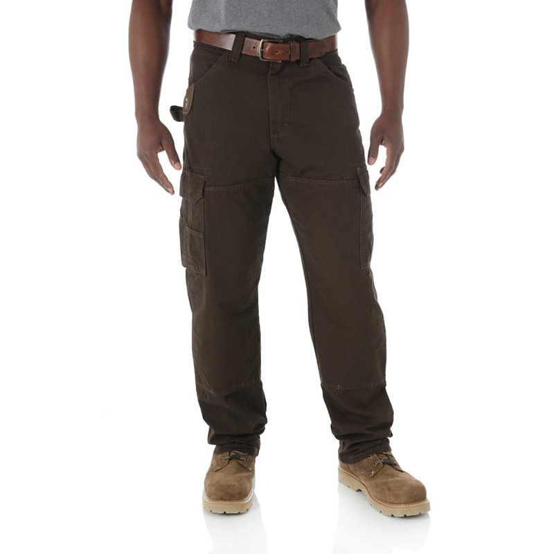 Wrangler Men's Riggs Workwear Ripstop Ranger Pant Dark Brown, 34" - Men's Work Bottoms at Academy Sports - 3W060DB