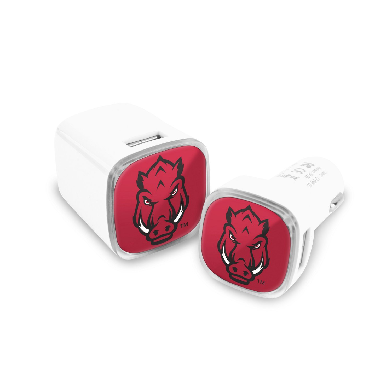 Prime Brands Group University of Arkansas USB Chargers 2-Pack - view number 1