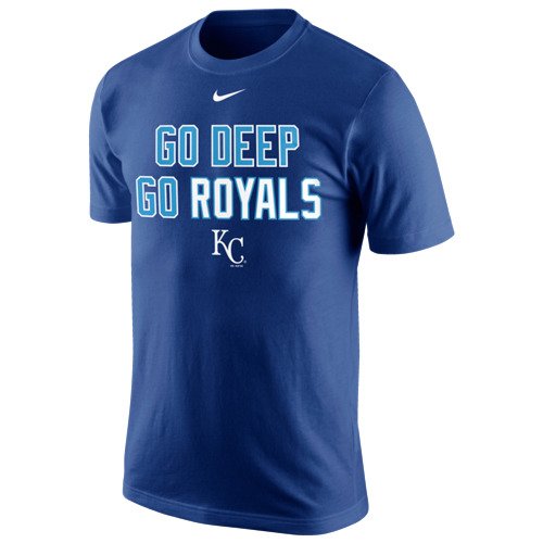 Nike Men's Kansas City Royals Go Deep Go Royals T-shirt