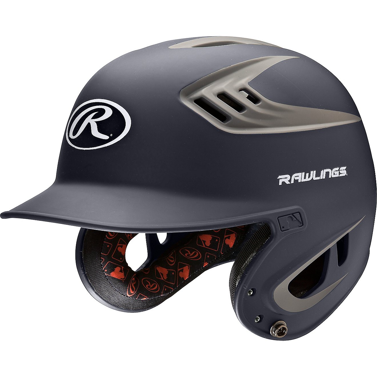 Rawlings Adults' R16 2-Tone Matte Batting Helmet                                                                                 - view number 1