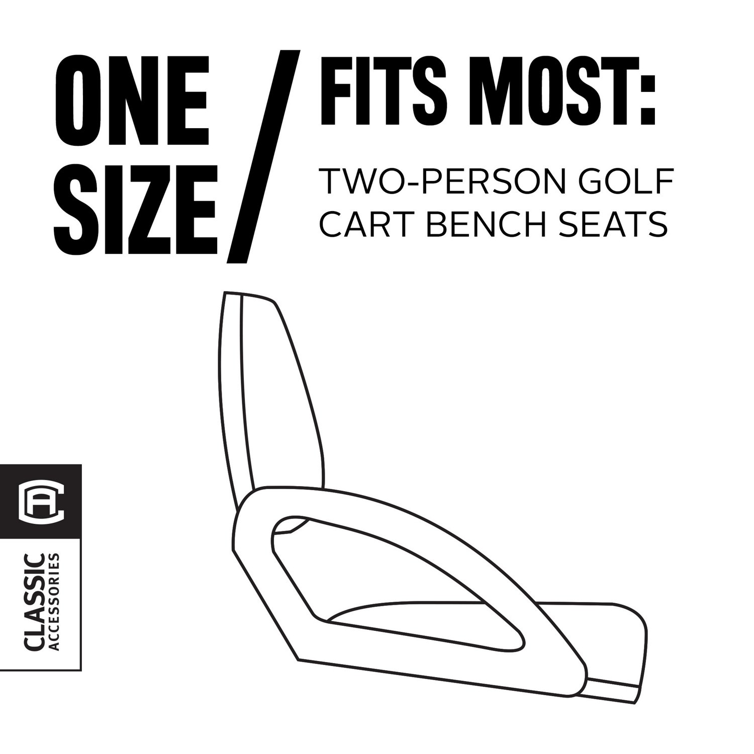 Classic Accessories Fairway Collection Golf Cart Terry Cloth Seat Cover - view number 5