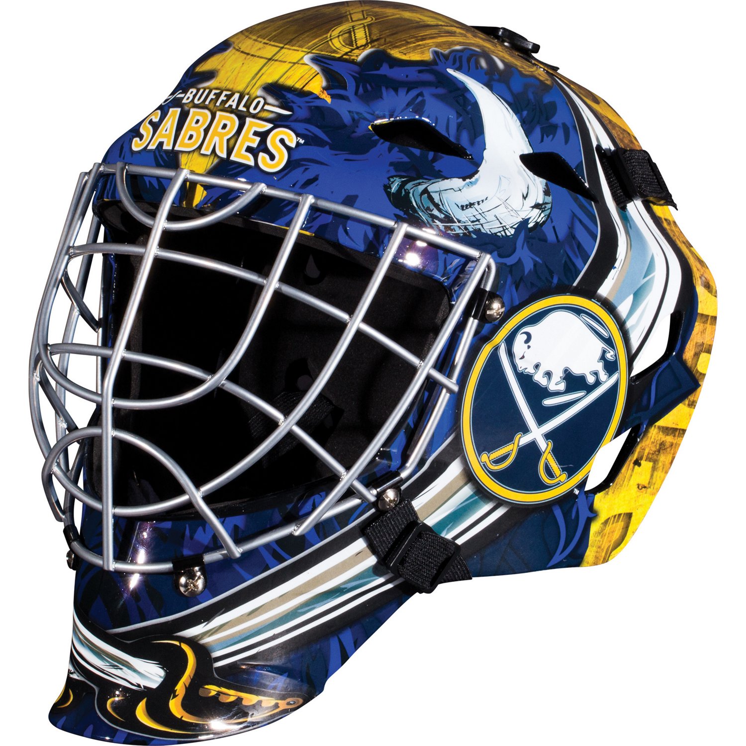 Franklin Boys' Buffalo Sabres GFM 1500 Goalie Face Mask