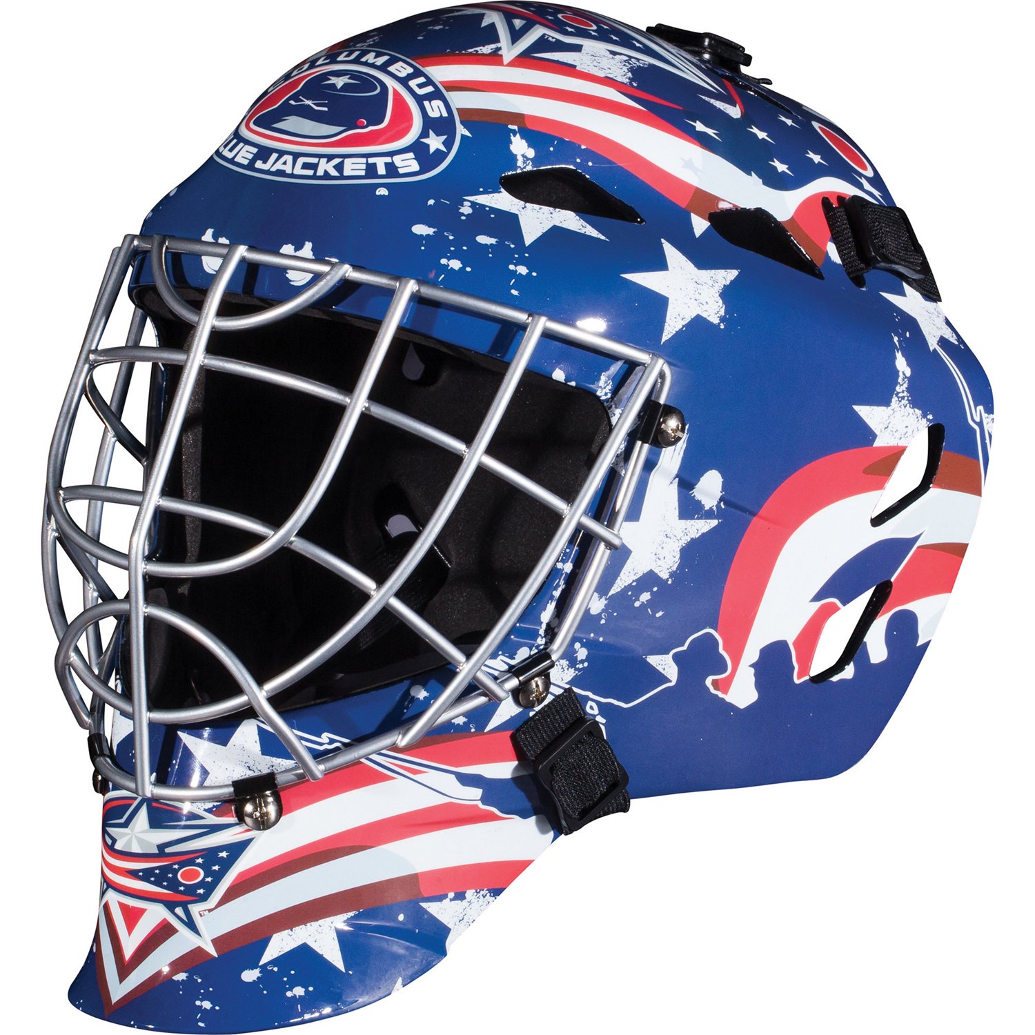 Franklin Boys' Columbus Blue Jackets GFM 1500 Goalie Face Mask