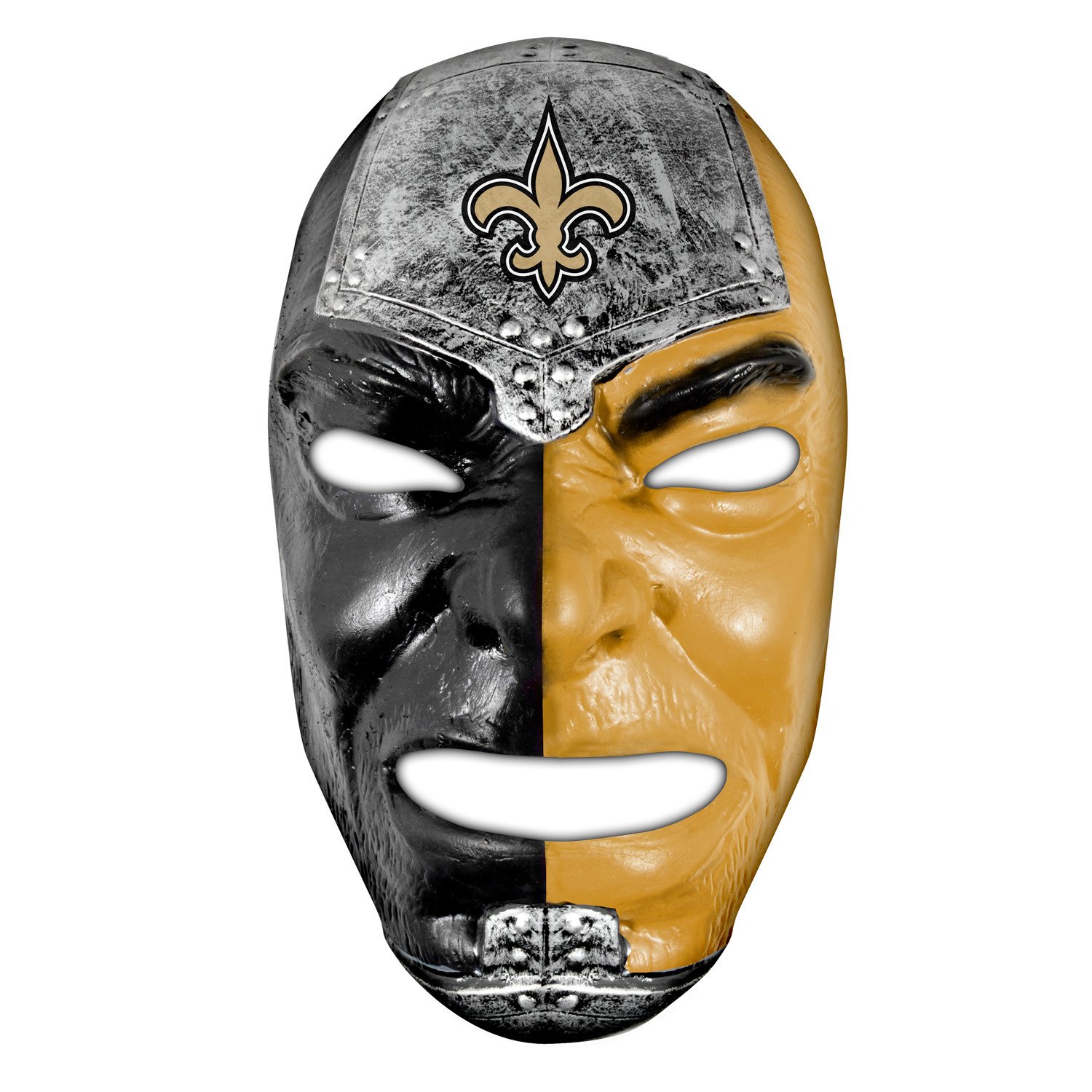 Franklin Adults' New Orleans Saints Fan Face Mask                                                                                - view number 1