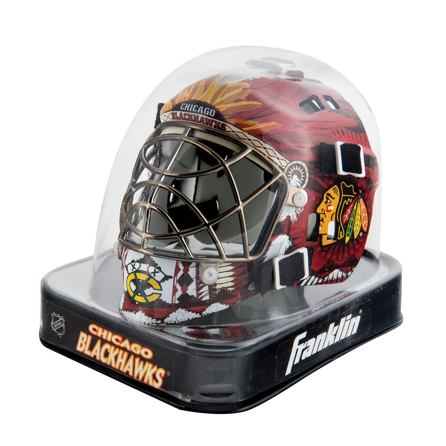 Franklin NHL Team Series Chicago Blackhawks Mini Goalie Mask - view number 2